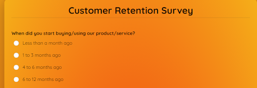 customer needs survey