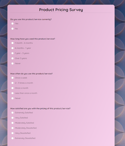 product-pricing-survey