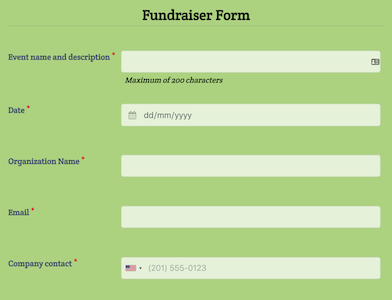Fundraiser Form