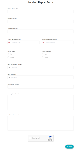 Missing Persons Report Template from www.formpl.us