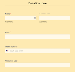 Donation Form