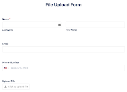 File Upload Form