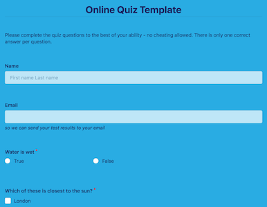 Online Quiz