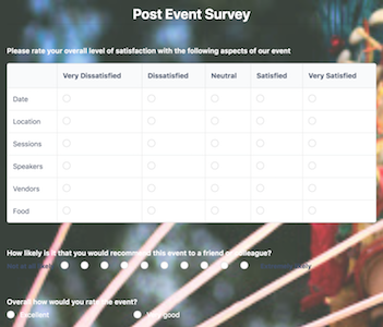 Post-Event Survey