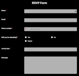 RSVP Form